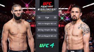 Khamzat Chimaev vs Robert Whittaker Full Fight - UFC Fight Of The Night