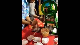 Indian Street Dessert Crushed ice Lollypop #shorts#summervibes #iceeating #fyp #nomadic #ytshorts #