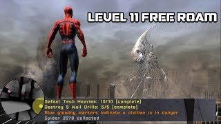 Spider-Man: Web of Shadows Level 11(MAXED OUT/ALL SPIDER TOKENS) Free Roam! | Insane Swing Speed!