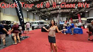 Quick Tour of 8 different B-Class RV at the Summer Tampa RV Show