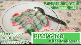 resep pisang ijo asli makassar,mudah dan di jamin enak