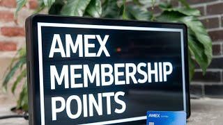 Amex membership points - Part 1