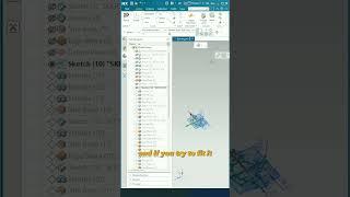 Fit sketch to normal view #siemens #tutorial #techdesign #siemensnx #unigraphics #nxcad #mechanical