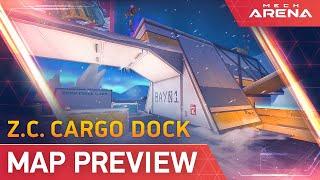 Map Preview: Z.C. Cargo Dock | New Deathmatch 5v5 Map Trailer | Mech Arena