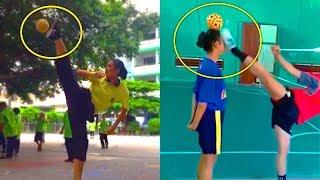 10 อันดับ ทักษะระดับเซียน vs ซ้อม ในกีฬาตะกร้อ | TOP10 Funny Sepak Takraw Skills Fails & Mistakes