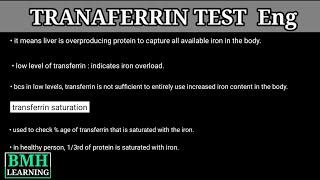 Transferrin Test | Transferrin Saturation & TIBC |