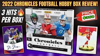 *TOP ROOKIE AUTO! 2022 CHRONICLES FOOTBALL HOBBY BOX REVIEW!