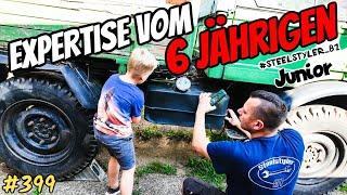 Etwas RUNTER GEROCKT  Mein Junior schraubt ! UNIMOG 421 Cabrio Projekt #399