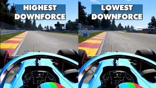 HIGHEST VS LOWEST Downforce Speed Test