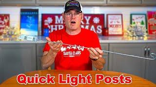 Christmas Display Quick Light Posts