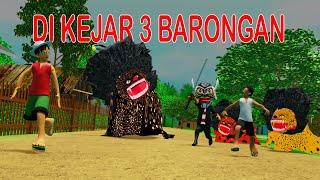 Di Kejar Tiga barongan dan Buto