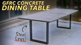 Building a DIY GFRC CONCRETE Dining Table for Outdoors // How To