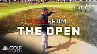 Johnson Wagner demonstrates Royal Troon's deep bunkers | Live From The Open | Golf Channel