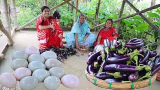 শীতকালে এই রেসিপি টা খুব ভালো লাগে |সরষে বাটা ও হাঁসের ডিম দিয়ে বেগুন রান্না |