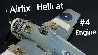 Supersize 1/24 Airfix Grumman F6F-5 Hellcat Build & Review! Engine Construction - Part 5