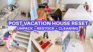 CLEAN WITH ME + HOUSE RESTOCK RESET POST VACATION | CLEANING MOTIVATION | JAMIE'S JOURNEY | CLEANING