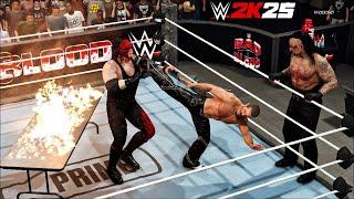 WWE 2k25 - Undertaker & Kane vs Triple H & Shawn Michaels: Tag Match at Bad Blood