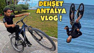 İLK DEFA BİSİKLETLE ANTALYAYA GİTTİM ! RAMPADAN DENİZE UÇUŞLAR VLOG