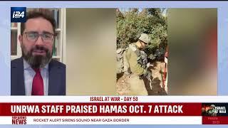 Hillel Neuer on i24 News: UNRWA staff praised the October 7th Hamas attack