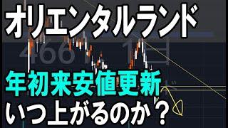 オリエンタルランド（4661）安値更新・・・いつ上がる？株式テクニカルチャート分析