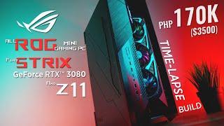 ($3500) Php 170K ALL ROG mini Gaming PC Time-Lapse Build ft. Strix GeForce RTX™ 3080  & ROG Z11