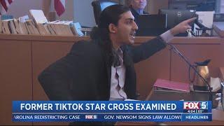 Former TikTok star appears 'agitated' during cross examination