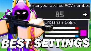 My BEST Roblox Arsenal Settings, CUSTOM CROSSHAIR and LOCKER! (2024)