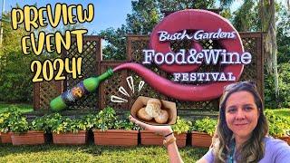 FIRST LOOK! Busch Gardens Tampa Bay Food and Wine Festival Preview 2024!