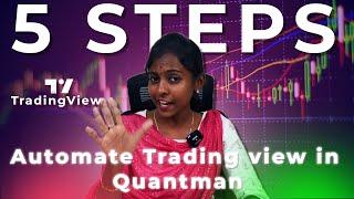 Automate TradingView Strategy in Quantman | No coding  | Algo trading