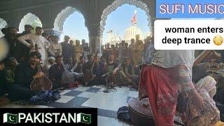 Woman enters deep trance while Listening to incredible sufi music at shrine in PAKISTAN [part 1]