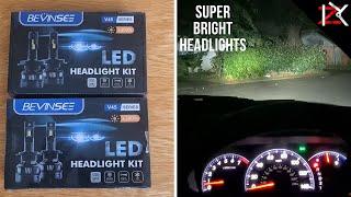 Upgrade To Bevinsee LED H4 Car Headlights - Easy Plug & Play install - Super Bright