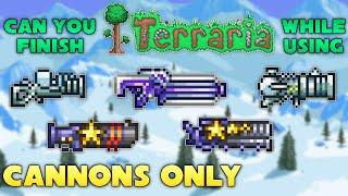 Can you finish Terraria while using Cannons Only? - Terraria 1.4.4