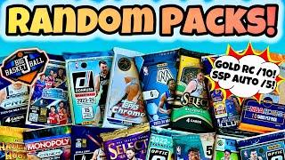 *RANDOM PACKS!* Ripping 25+ NBA Basketball Packs  Gold Rookie /10 & SSP Auto /5 + Multiple Wemby!