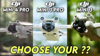 Dji Mini 4 Pro VS Dji Mini 3 Pro VS Dji Mini 3 Comparison | Everything you want to know is here