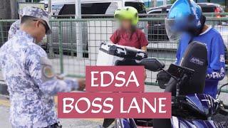 Exclusive EDSA Bus lane - Santolan