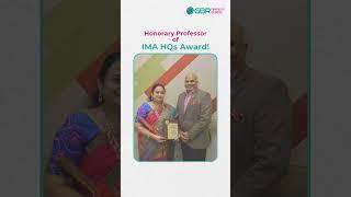 Dr. G. Buvaneswari Honored with IMA HQs Award – A Milestone Achievement!  | GBR Fertility Centre