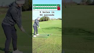 9 holes in 90 seconds #golf #subscribe