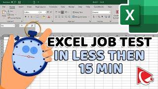 How to Pass Excel Employment Test In Less Then 15 Minutes