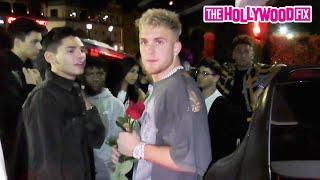 Jake Paul Hangs Out With Ryan Garcia & Friends While Leaving Hyde Nightclub In West Hollywood, CA