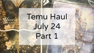 Temu Craft Haul July 2024 - Papers, Stickers, Dies & More - Part 1