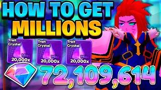 *NEW GEM & TRAIT CRYSTALS* METHODS TO GET MILLIONS In Anime Defenders