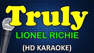TRULY - Lionel Richie (HD Karaoke)