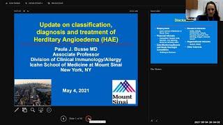 Update of Classification, Diagnosis and Treatment of Hereditary Angioedema (HAE)