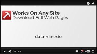 Download full web pages with Data Miner