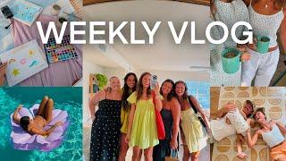 a florida weekend vlog: friends visiting, painting on the beach, and my at home coffee recipe