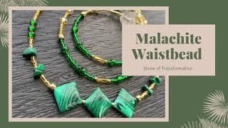 Custom Crystal Waist Beads | MALACHITE GEMSTONE