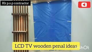 LCD TV wooden penal ideas / Rk p.o.p contractor @InteriorMaata