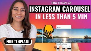 How to create an Instagram Carousel (in less than 5 mins)  | FREE TEMPLATE