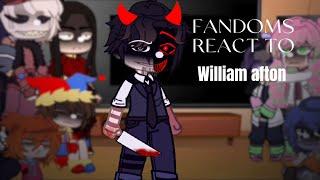 _fandoms react to WILLIAM AFTON_(and his family) _ANGST_ MY AU_ TW