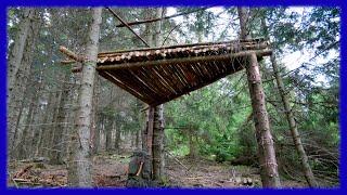 Bushcraft Camp: Treehouse - Outdoor Survival Shelter Lagerbau